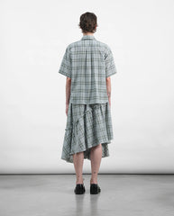 Draped Skirt Multi Check