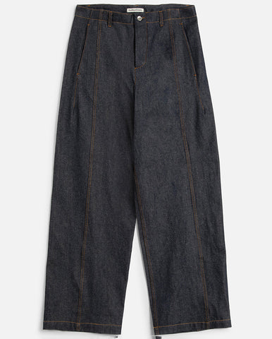 Light Stripe Denim Shorts - Soft Chambray