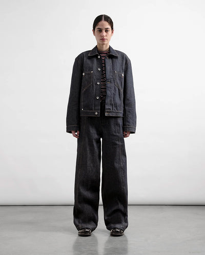 DISPLACED SEAM JEAN- INDIGO