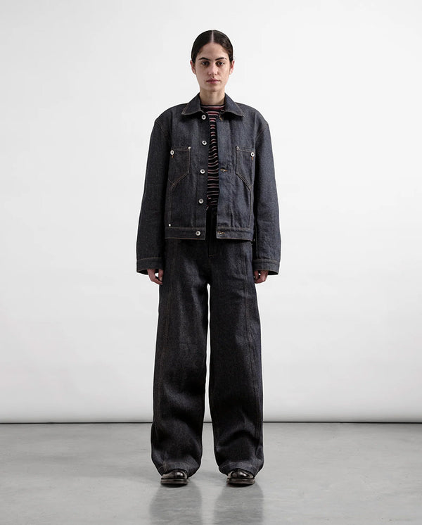 DISPLACED SEAM JEAN- INDIGO