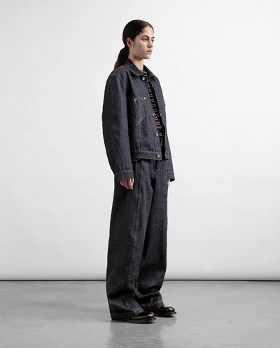 DISPLACED SEAM JEAN- INDIGO