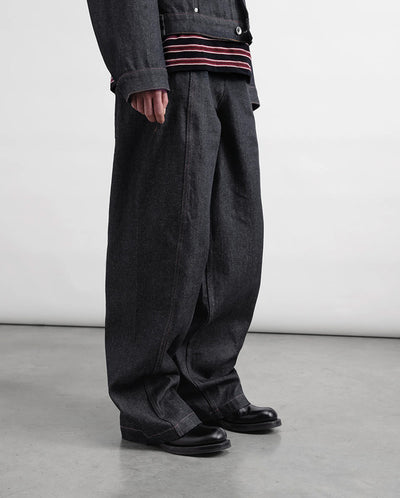 DISPLACED SEAM JEAN- INDIGO