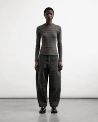 Twisted Seam Jean - Charcoal Denim