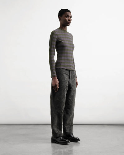 Twisted Seam Jean - Charcoal Denim