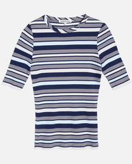 Charlotte T-Shirt - Morse Code Stripe