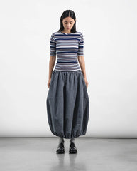 Charlotte T-Shirt - Morse Code Stripe
