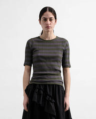 Charlotte Stripe Tee Grey/Stripe
