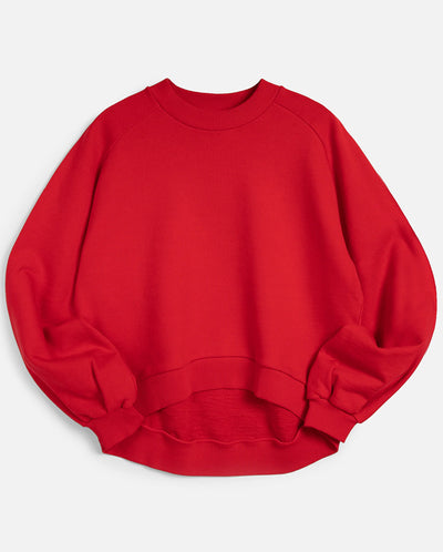 BELLOW SLEEVE SWEATSHIRT - RED