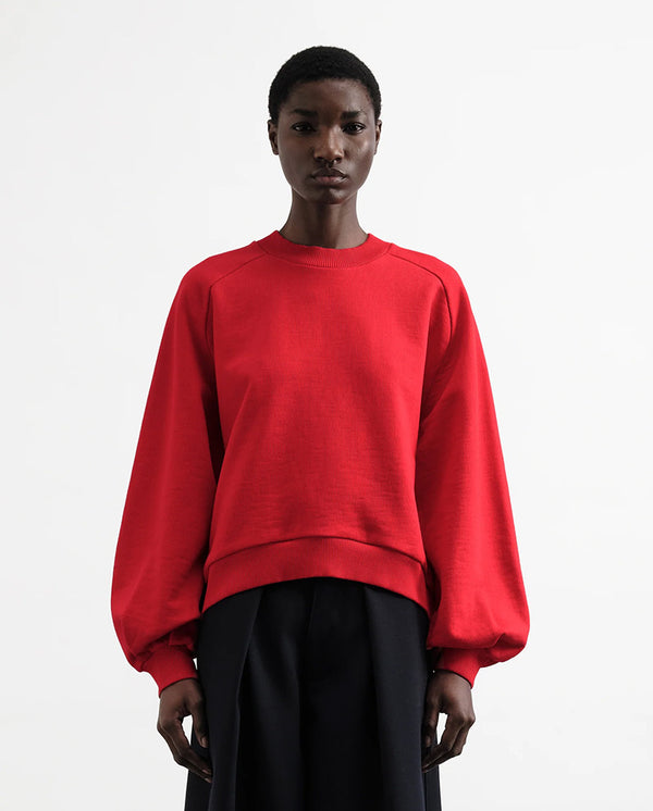 BELLOW SLEEVE SWEATSHIRT - RED