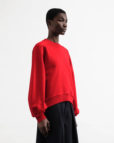 BELLOW SLEEVE SWEATSHIRT - RED