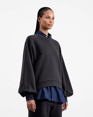 BELLOW SLEEVE SWEATSHIRT - Black