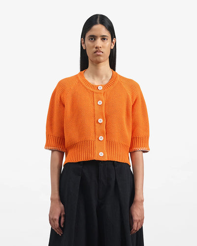Kwai Knit Cardigan - ORANGE