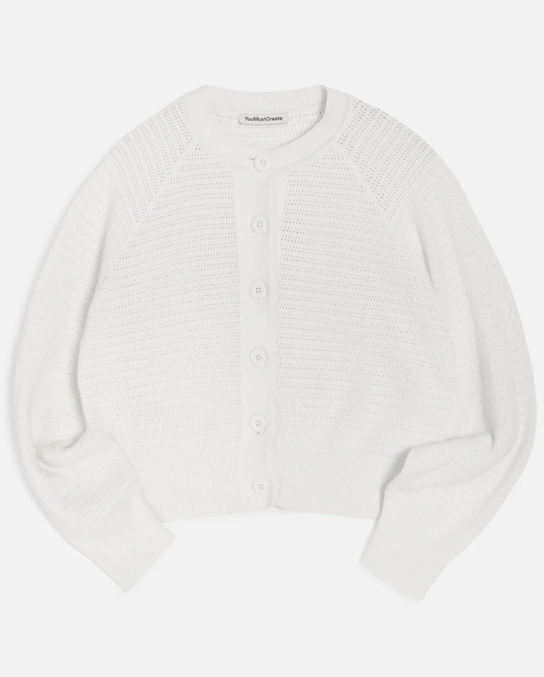Foxtail Cardigan - Off White