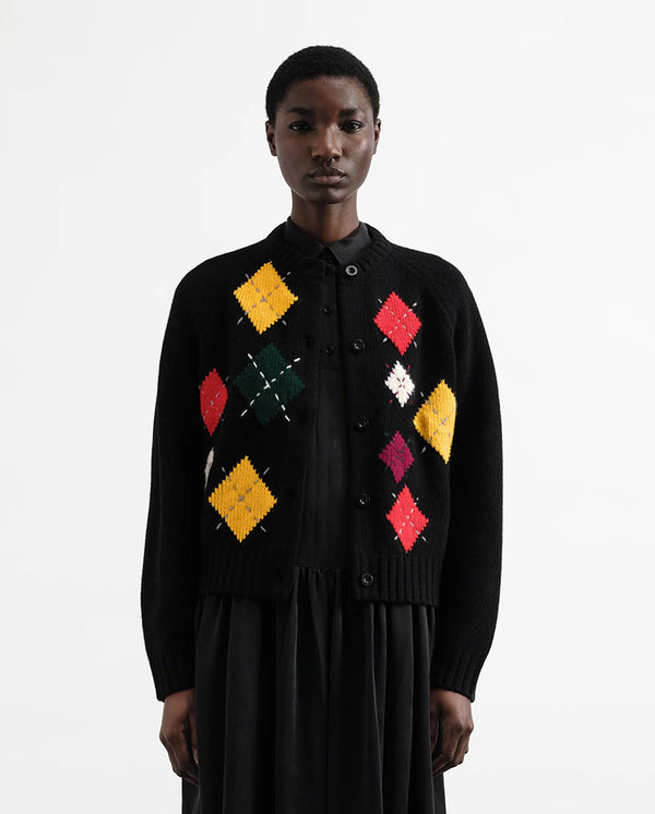 Atomic Cardigan Black/Red