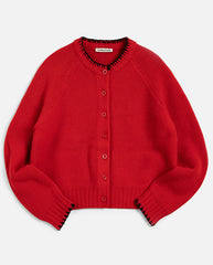 LOTUS CARDIGAN - Red
