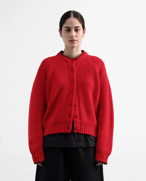 LOTUS CARDIGAN - Red