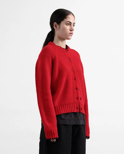 LOTUS CARDIGAN - Red