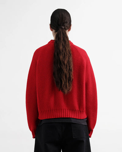 LOTUS CARDIGAN - Red