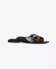 Butterfly Flat Sandal Black