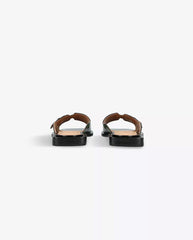 Butterfly Flat Sandal Black