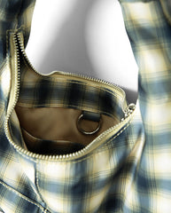 Roo Check Tie Bag - Cardamon Check