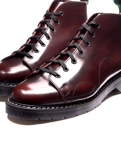 Hi-Shine Monkey Boot - Burgundy Rub Off