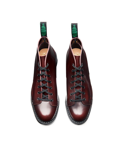 Hi-Shine Monkey Boot - Burgundy Rub Off