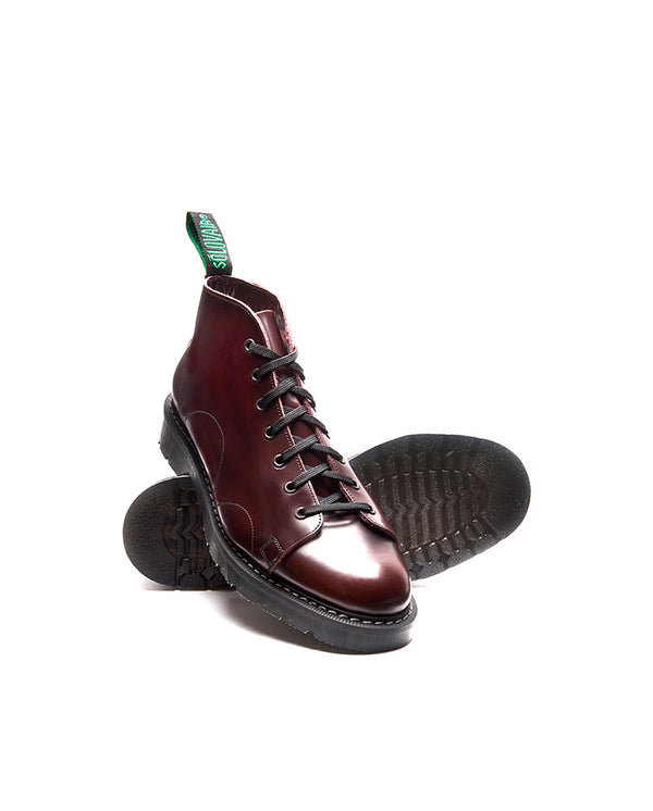 Hi-Shine Monkey Boot - Burgundy Rub Off