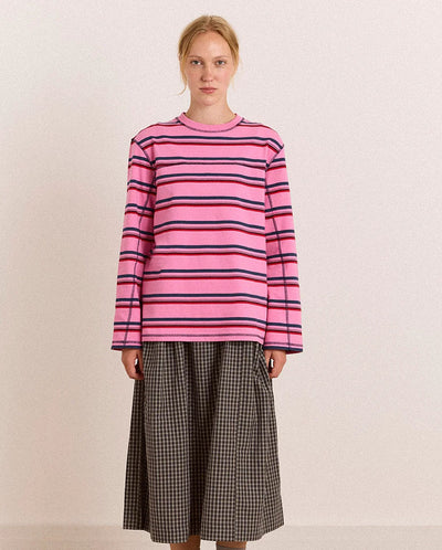 Samara Tee - Pink Stripe