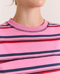 Samara Tee - Pink Stripe