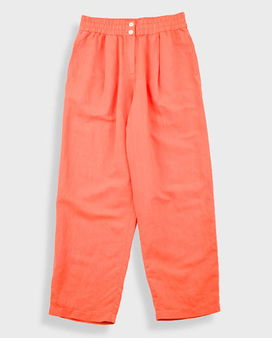 Drawcord Baggy Pants Washed Cobalt