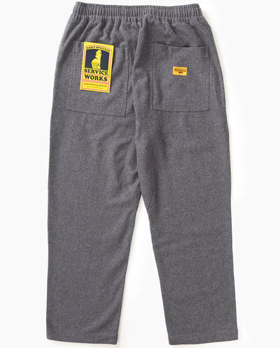 Flannel Chef Pants - Charcoal