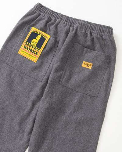 Flannel Chef Pants - Charcoal