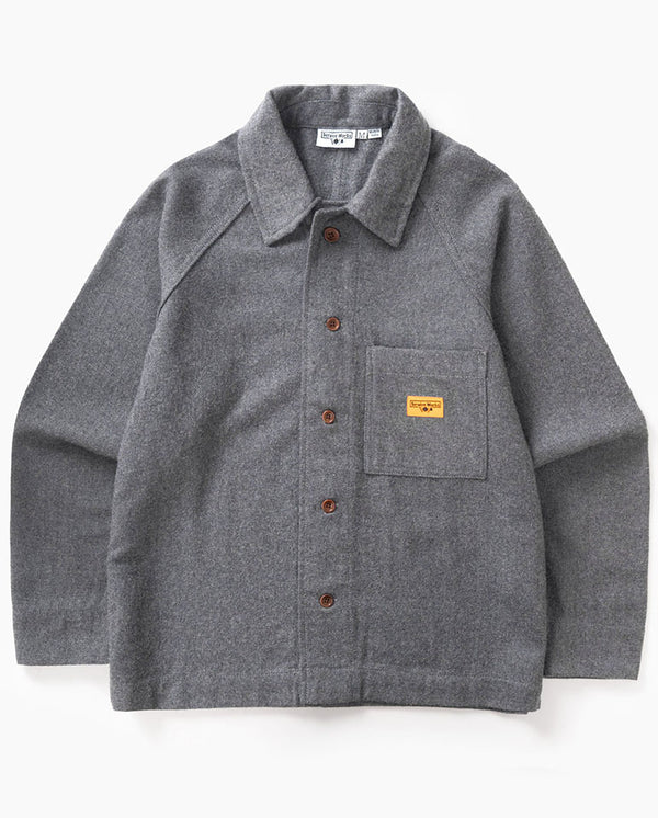 Flannel FOH Overshirt - Charcoal