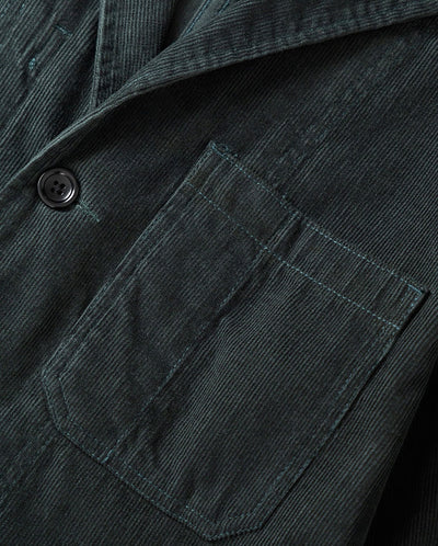 Fine Cord Server Suit Jacket - Jewel