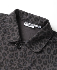 Patterned Easy Chef Shirt - Black Leopard