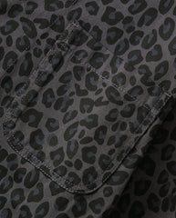 Patterned Easy Chef Shirt - Black Leopard