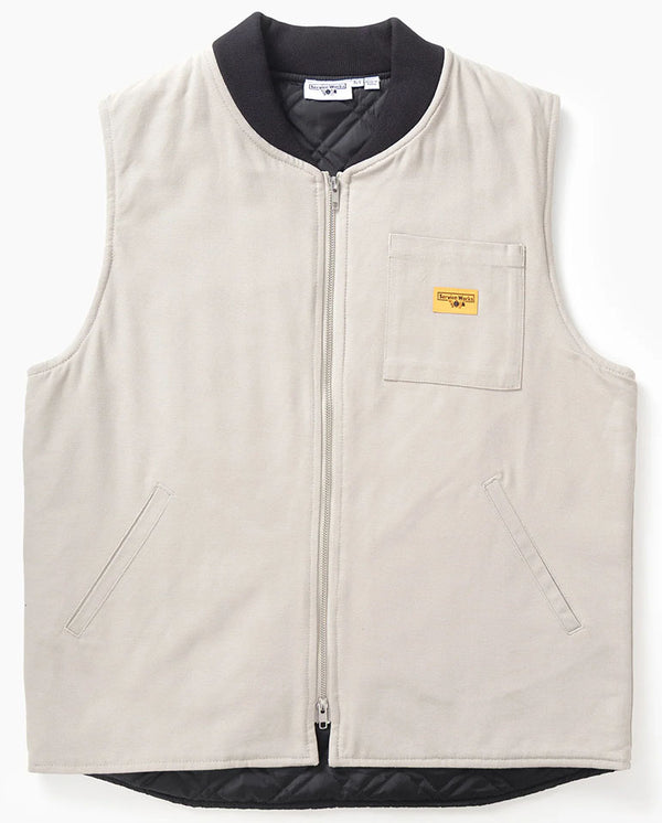 Canvas Work Vest - Stone