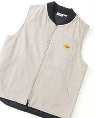 Canvas Work Vest - Stone
