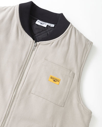 Canvas Work Vest - Stone