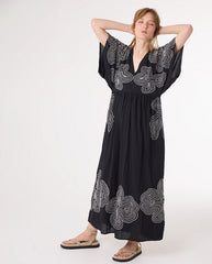 Alba Embroidered Dress BLACK