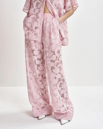 Henim lace Wide Leg Pants - Pure Pink