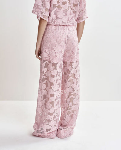 Henim lace Wide Leg Pants - Pure Pink
