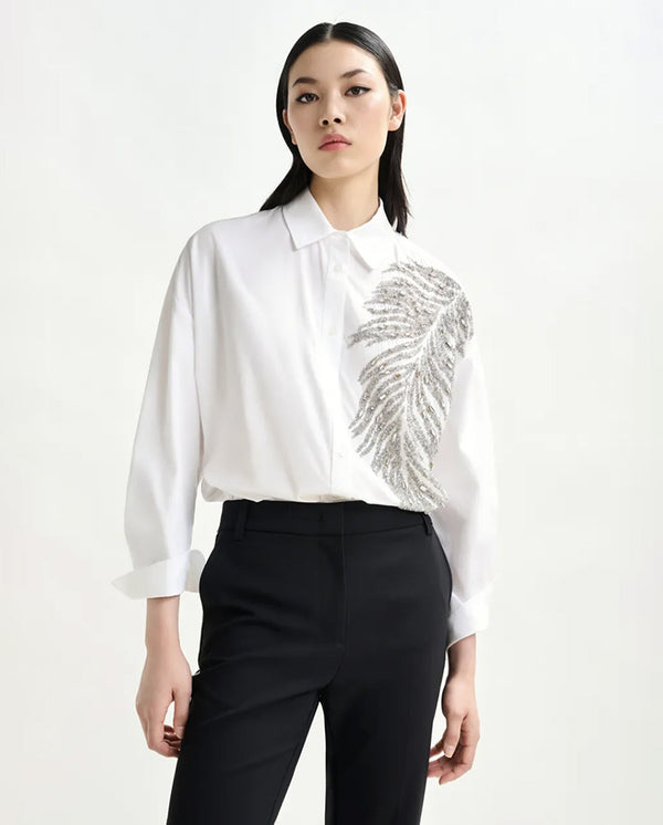 Iliza Embellished Shirt - White