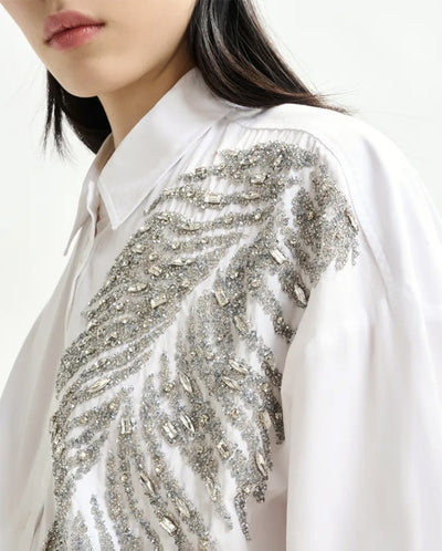 Iliza Embellished Shirt - White