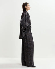 Ilorin Oversized Ruffle Shirt - Black