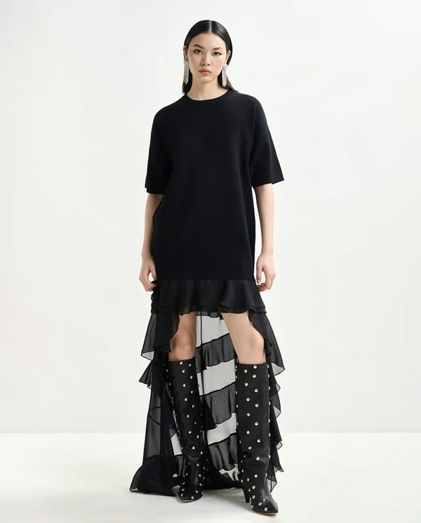 Imaille Knitted Dress Black