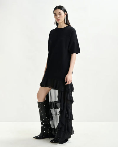 Imaille Knitted Dress Black