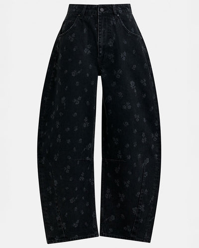 Jo 2 Barrel leg Jean -  Black