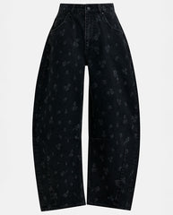 Jo 2 Barrel leg Jean -  Black